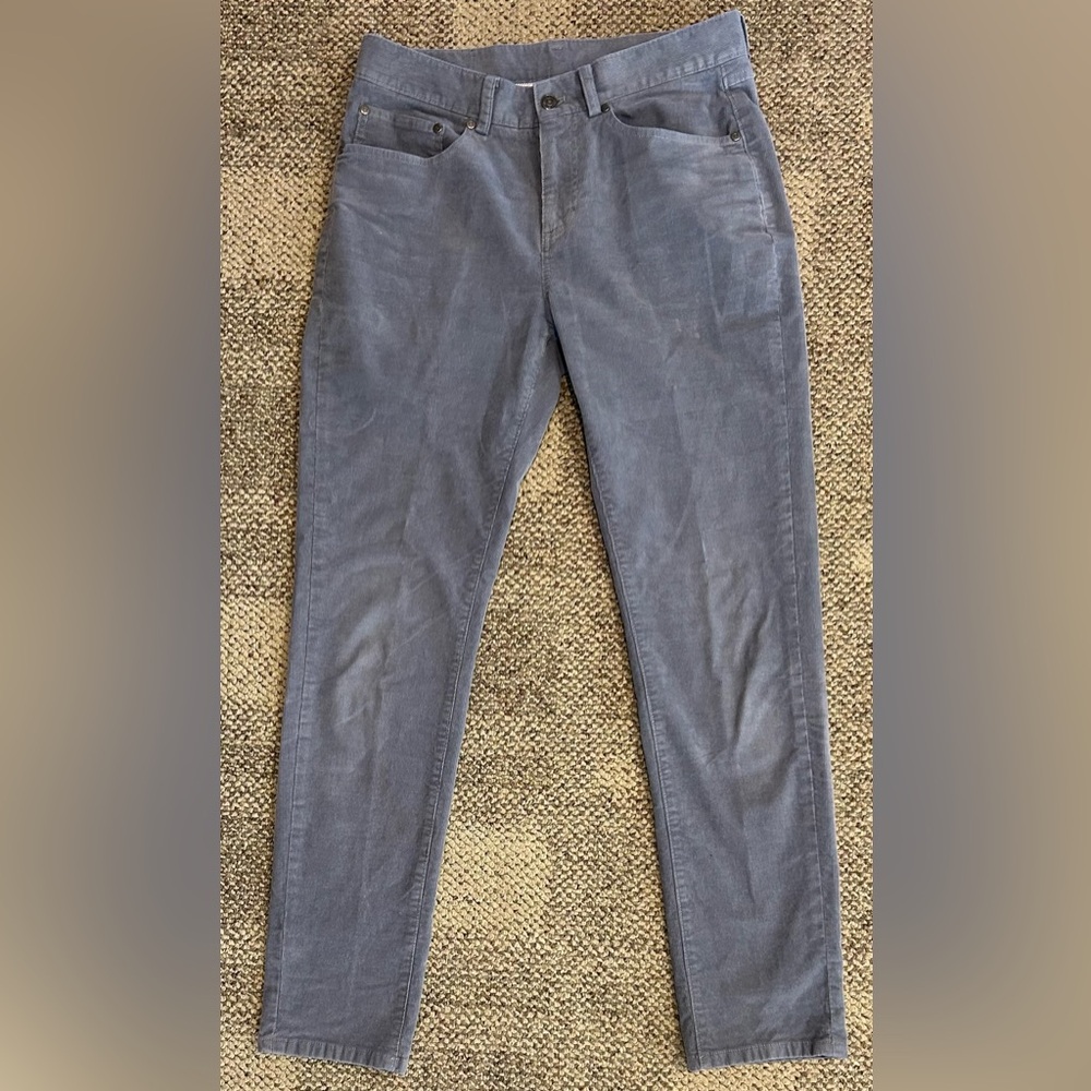 Brooks Brothers Corduroy Pants Mens Size 32x32 Slim Blue Straight Leg